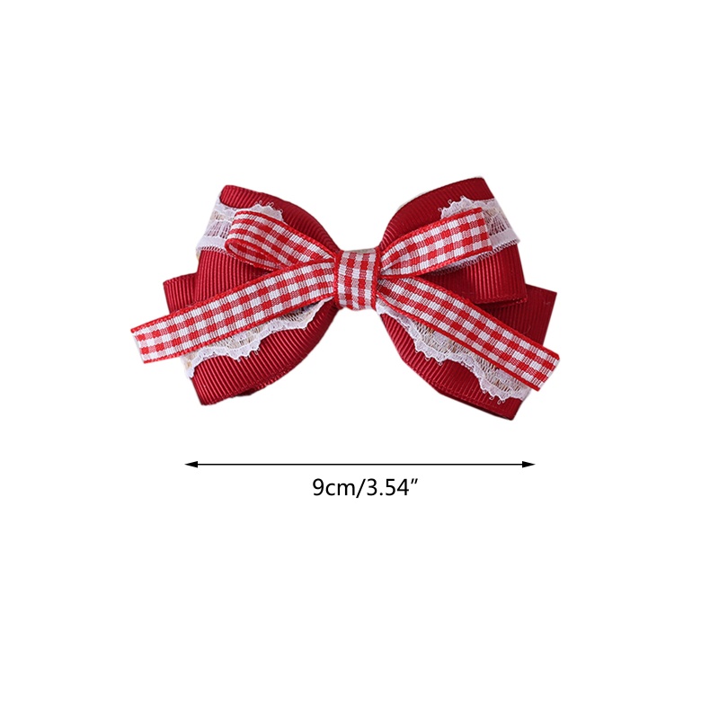 Flgo Kẹp Tóc Đính Nơ Hình Trái Dâu Tây Dễ Thương Cho Bé Gái