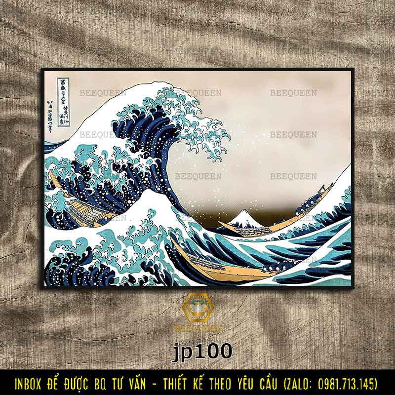 Tranh Bức Sóng Nhật Bản - Tranh Nhật Cổ | JP100