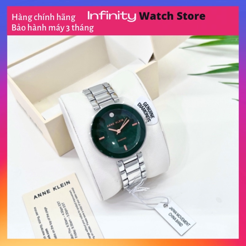 Đồng hồ nữ ANNE KLEIN model AK/1363GNSV dây kim loại tone bạc trẻ trung