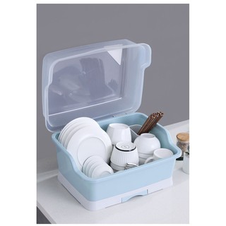 Giá Nhựa Đựng Chén Đũa Chống Bụi