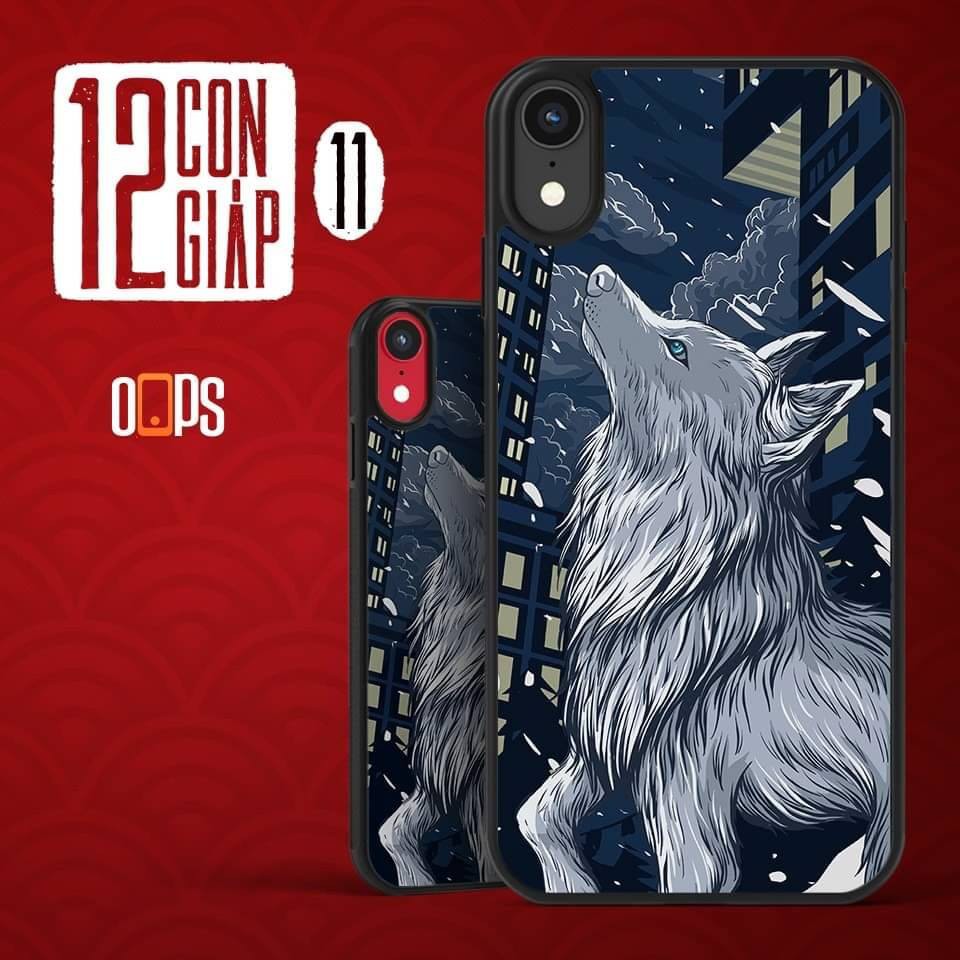 ỐP IPHONE LƯNG KÍNH -12 CON GIÁP dành cho ip 6 đến 13promax Dậu - Tuất - Hợi - k327