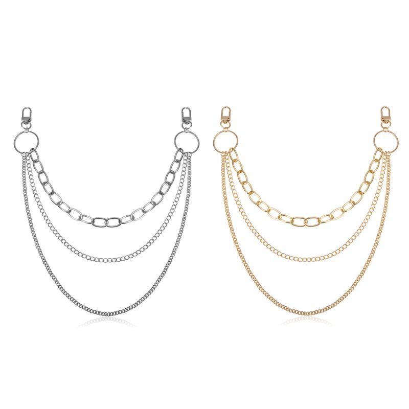 Dây Xích Nhiều Lớp Gắn Quần Jean Phong Cách Cổ Điển Cho Nam Và Nữ