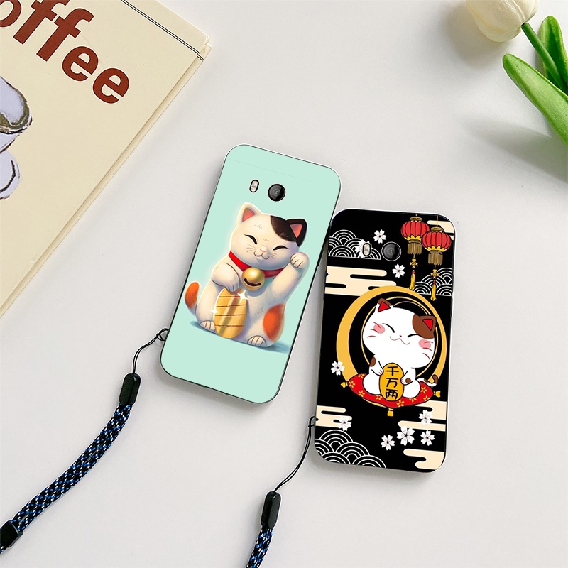 Silicone Ốp Điện Thoại Silicon Bảo Vệ Toàn Diện Có Dây Đeo Cho htc u11 u12 life plus u20 u11 +