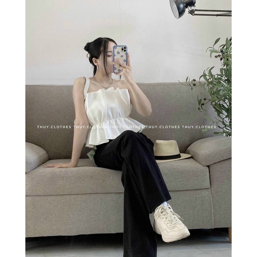 Áo Croptop Kiểu Áo Ống Quây Ngực Xếp Ly Dúm Eo Phong Cách Sang Chảnh Mới A5282 | BigBuy360 - bigbuy360.vn