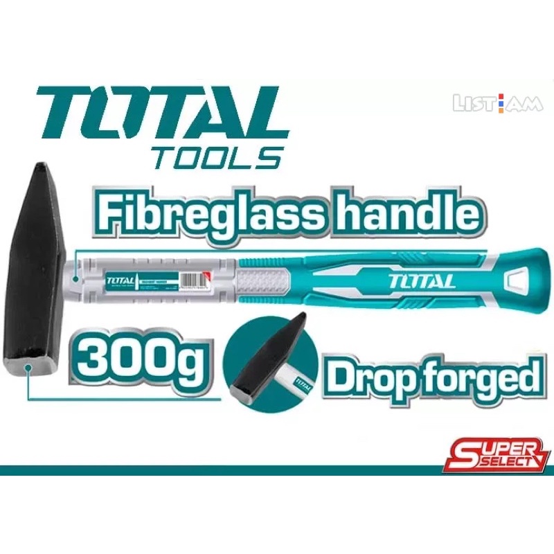 300g Búa đóng Đinh đầu dẹp vuông siêu rẻ TOTAL THTS71300
