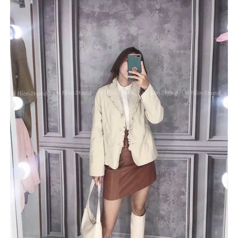 [Mã FAXANH1505 giảm 10K đơn 50K] Áo khoác vest blazer Hàn si tuyển chọn N Hiền.2hand - V48 | BigBuy360 - bigbuy360.vn