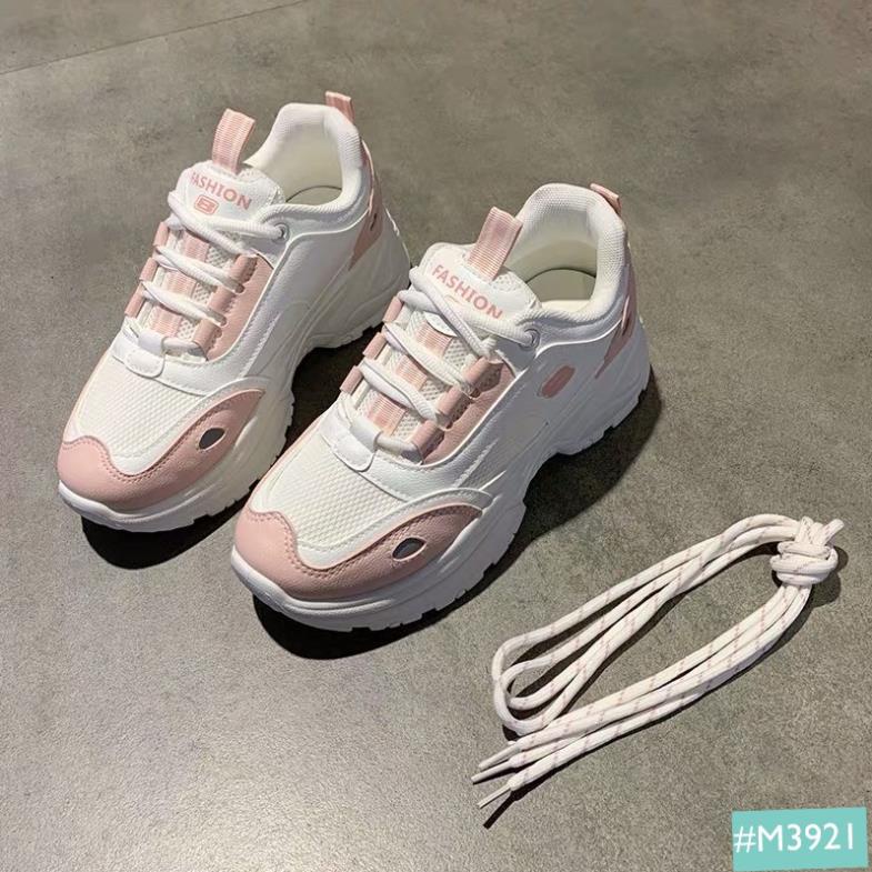 DW Giày Thể Thao Nữ Phản Quang MINSU FASHION M3921, Giày Sneaker Nữ Độn Đế Mới Nhất 2020 Phù Hợp Mang Đi Chơi, Đi Học