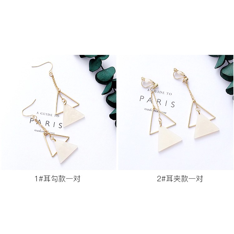 SUXI Hoa tai kiểu dáng tam giác thời trang phong cách Hàn Quốc cho nữ