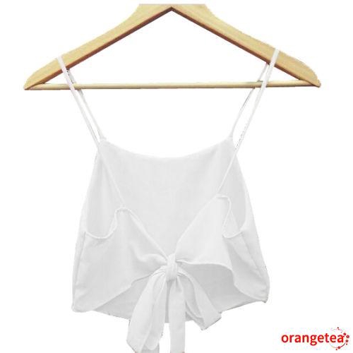 Áo Croptop Không Tay Vải Mỏng Thời Trang Dành Cho Nữ