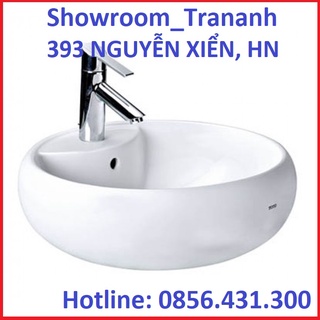 Chậu lavabo toto lt367cr, chậu rửa mặt toto đặt bàn lt367cr.