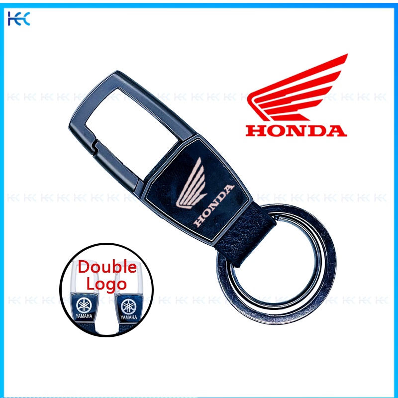 HONDA Móc Khóa Bằng Hợp Kim Kim Loại In Hình Hai Mặt Sáng Tạo