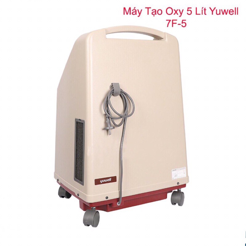 [Hàng Chính Hãng] Máy tạo oxy Máy thở oxy y tế Yuwell Model 7F - 5 nhập khẩu chính hãng, bảo hành 12 tháng toàn quốc