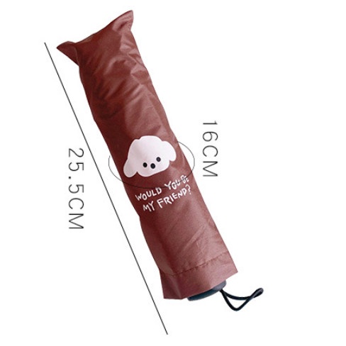 Ô dù đi mưa vải dù 2 lớp tự động gấp mở hình gấu thỏ hoạt hình che nắng siêu dễ thương giá rẻ