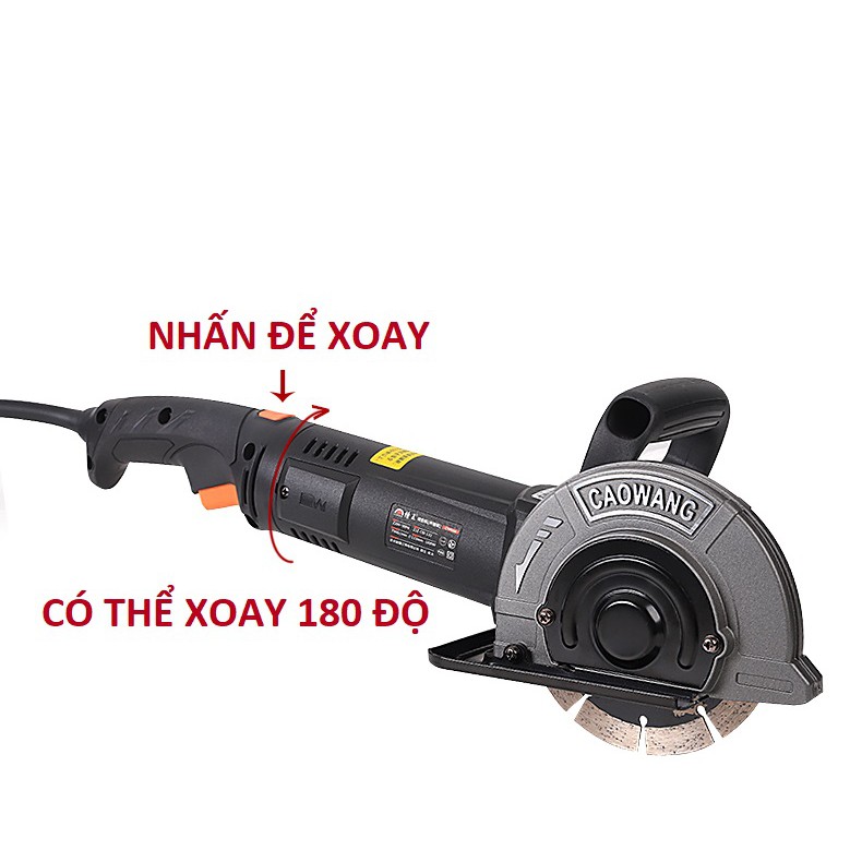 Máy cắt rãnh tường một lưỡi CaoWang CW1332 thi công điện nước công suất mạnh mẽ - nhanh gọn - an toàn