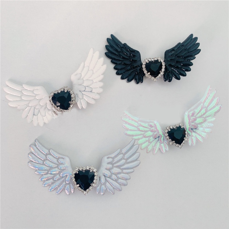 Kẹp TóC HìNh CáNh Thiên ThầN MàU Đen TrắNg Dễ Thương Cho Nữ