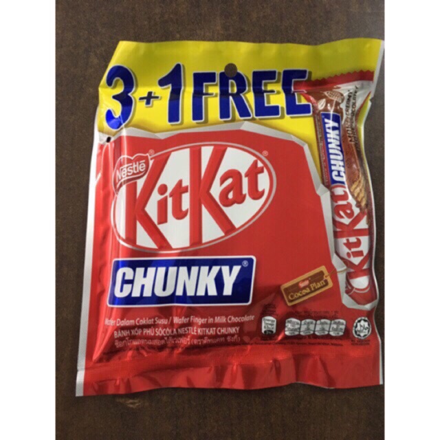 Nestle bánh kitkat chunky 38gx 3 thanh