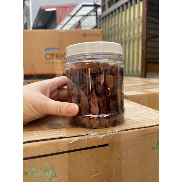 Me Lào - kèm muối ớt đóng hộp 500gr tiện lợi