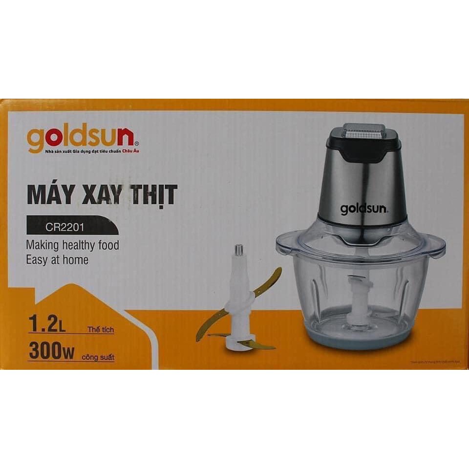 máy xay thịt lưỡi dao kép Goldsun CR2201 - 1,2L