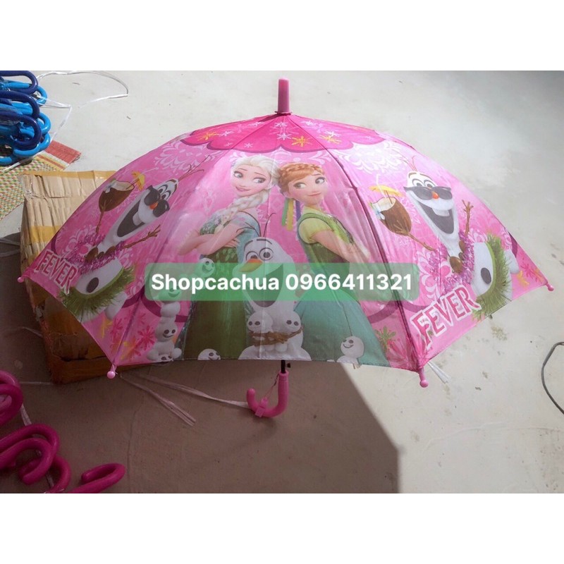 [ Loại To 93cm ] Ô Dù Che Nắng Mưa Cho Bé Hàng Loại 1, Ô Che  Mưa Siêu Nhân Elsa Hello Kitty