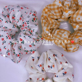 Thun cột tóc scrunchies đủ màu (ảnh thật shop tự chụp)