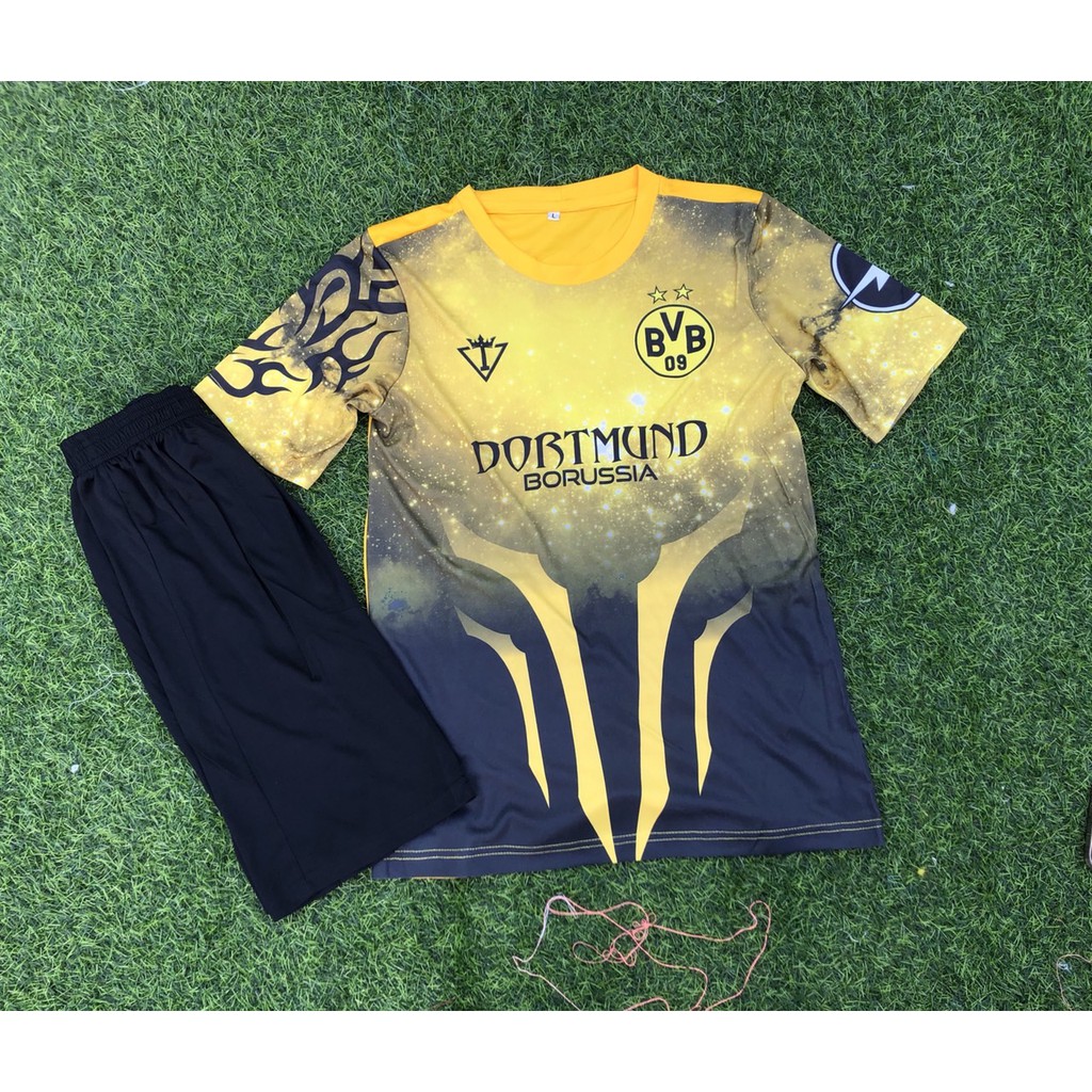 Bộ Quần Áo Bóng Đá CLB Dortmund vàng Mới Nhất 2021-2022 (Miễn Phí In Tên Số ) - Quần Áo Đá Banh Mới Nhất