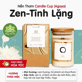 Nến Thơm Candle Cup Mùi Zen, mùi hương yên ả, cổ kính và Tĩnh Lặng