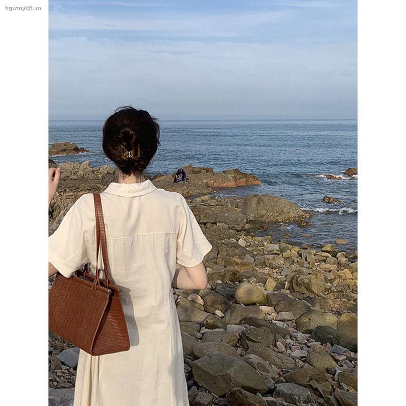 Đầm Sơ Mi Màu Sắc Thời Trang Mùa Hè Cho Nữ