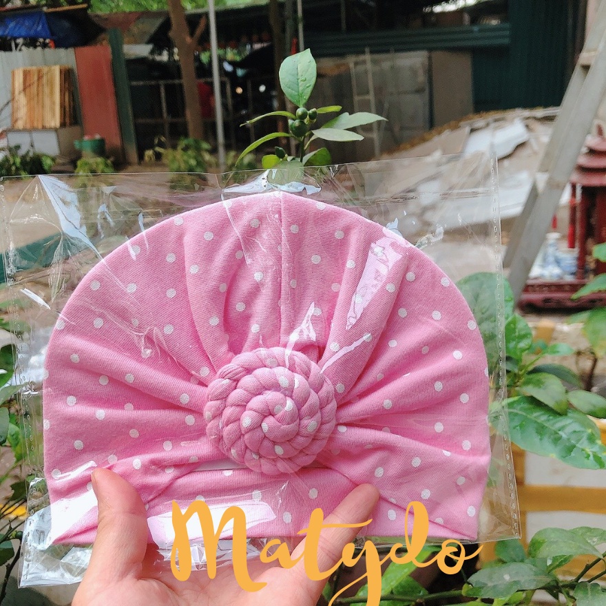 Mũ Tuban, Nón Băng Đô Trùm Đầu Cho Bé Gái Xoắn Ốc Siêu Cưng