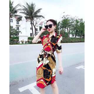 Váy suông đuôi tôm mặc dược 2 kiểu