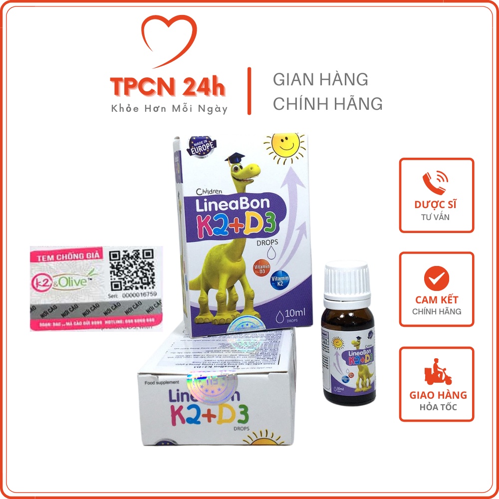 LineaBon K2+D3 - Bổ sung vitamin K2, D3. Tăng cường hấp thu canxi tối đa