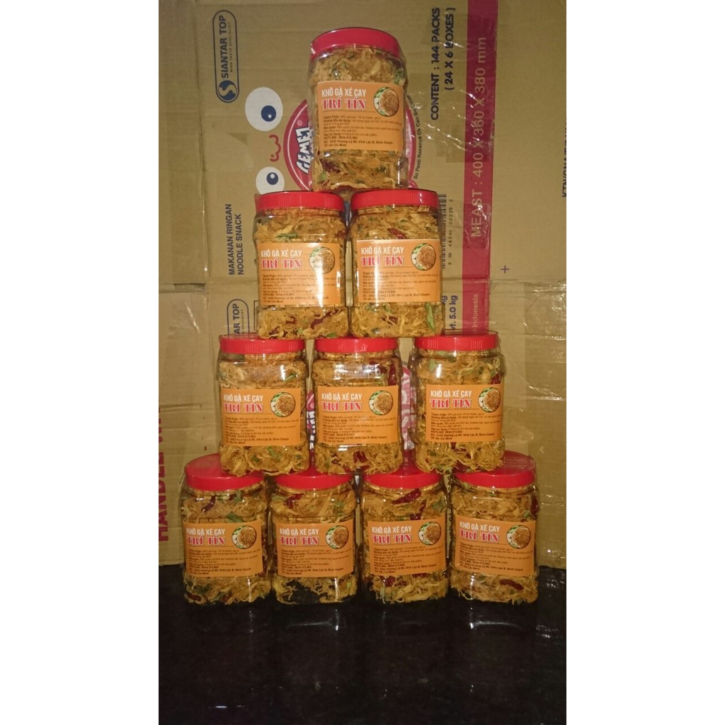 5kg khô gà lá chanh - 10 hũ 500g