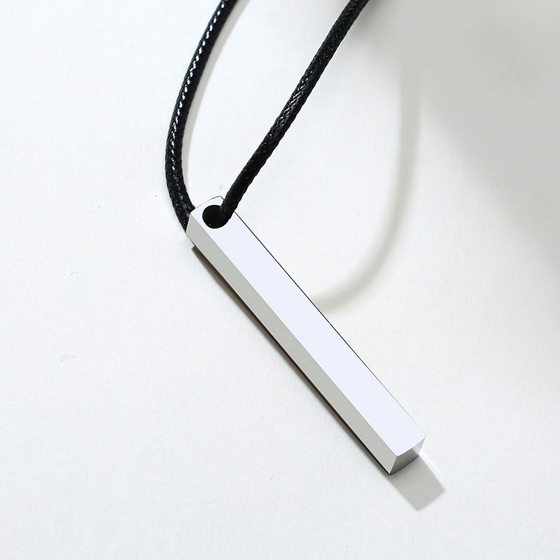 Vnox Dây Chuyền Kim Loại Mặt Khắc Chữ Sáng Tạo