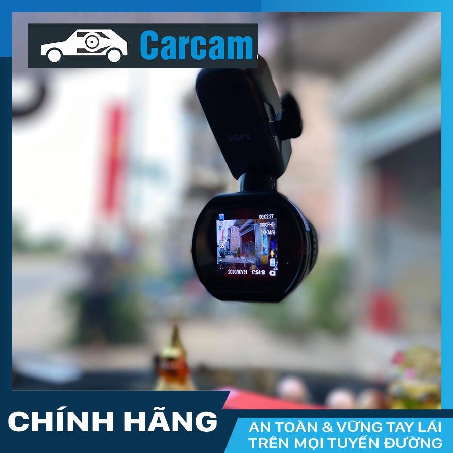 Camera hành trình ô tô Carcam Q1 có Wifi GPS siêu nhỏ gọn + thẻ nhớ 16/32/64GB Class 10