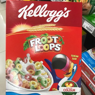 Ngũ cốc bánh ăn sáng Ngũ cốc Kellogg's Froot loops 160g nhiều màu