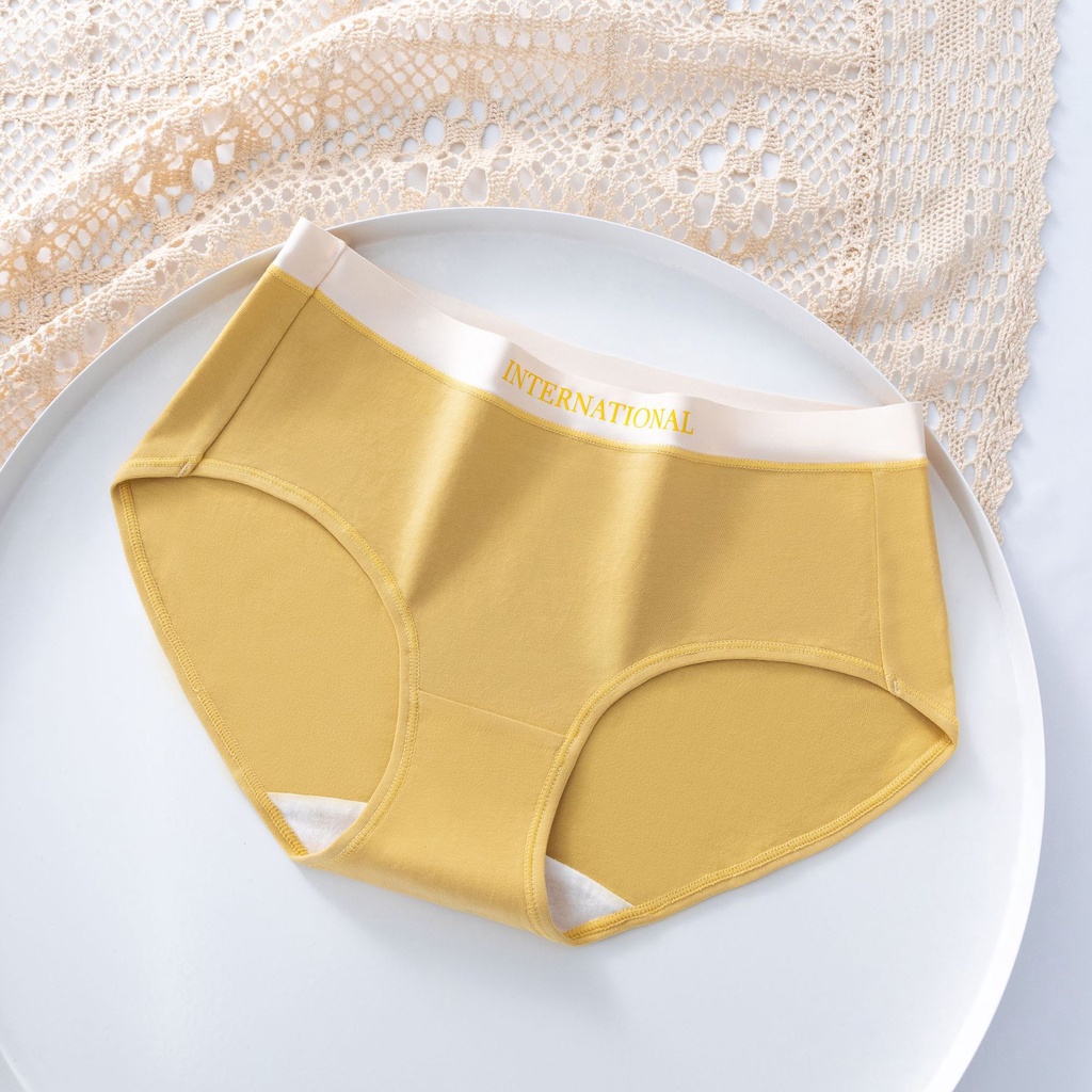 Quần Lót Nữ Cotton 𝐄𝐋𝐒𝐀 𝐁𝐑𝐀 Combo 4 Màu Ngẫu Nhiên Cạp Thấp Nâng Mông - COMBO365