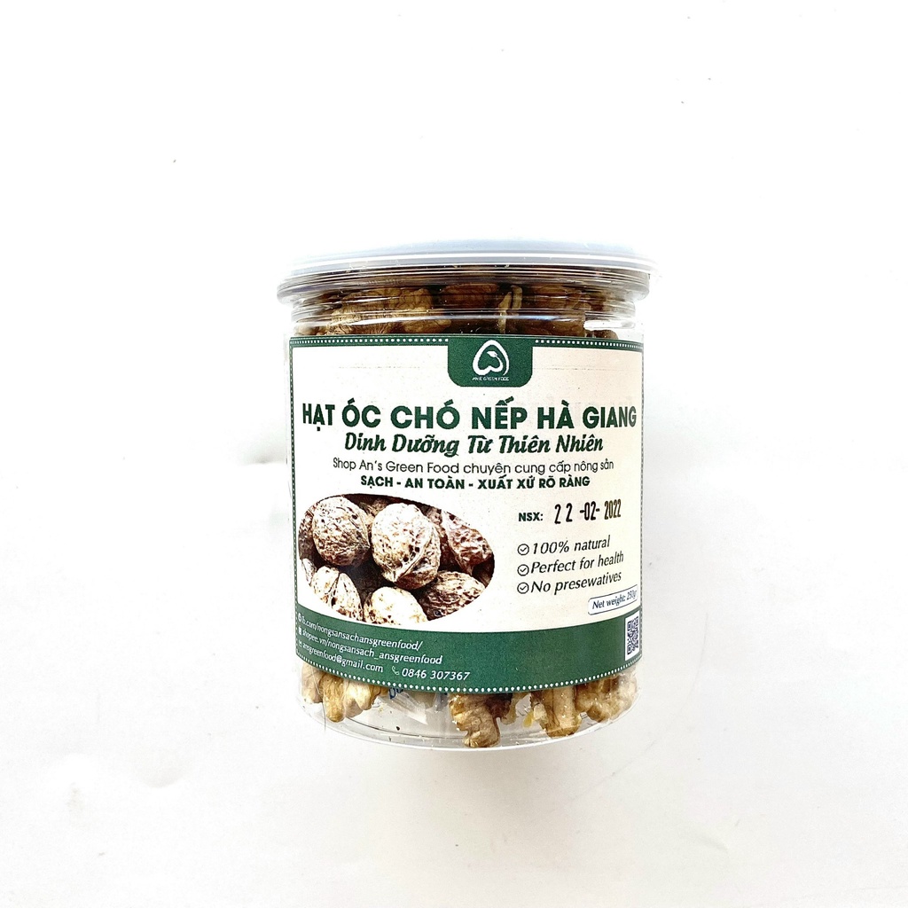 Nhân Óc Chó Nếp Hà Giang Đã Tách Vỏ - Nông Sản Sạch - An’s Green Food (250gr)