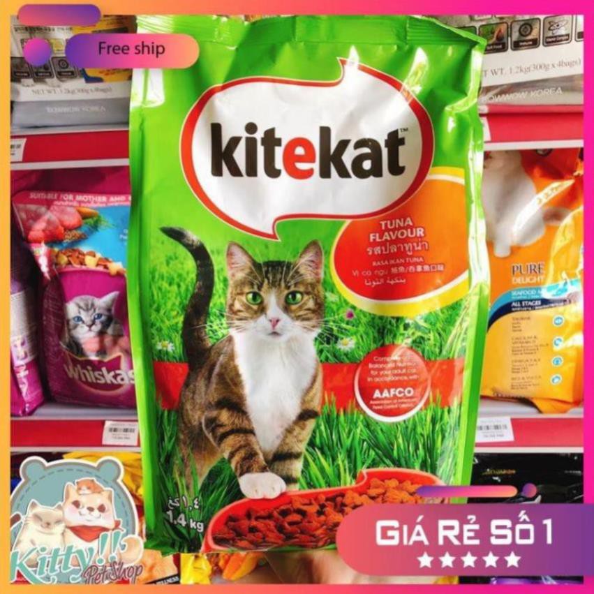 [Ban si] [ ban si] THỨC ĂN CHO MÈO KITEKAT VỊ CÁ THU - CÁ NGỪ 1.4kg