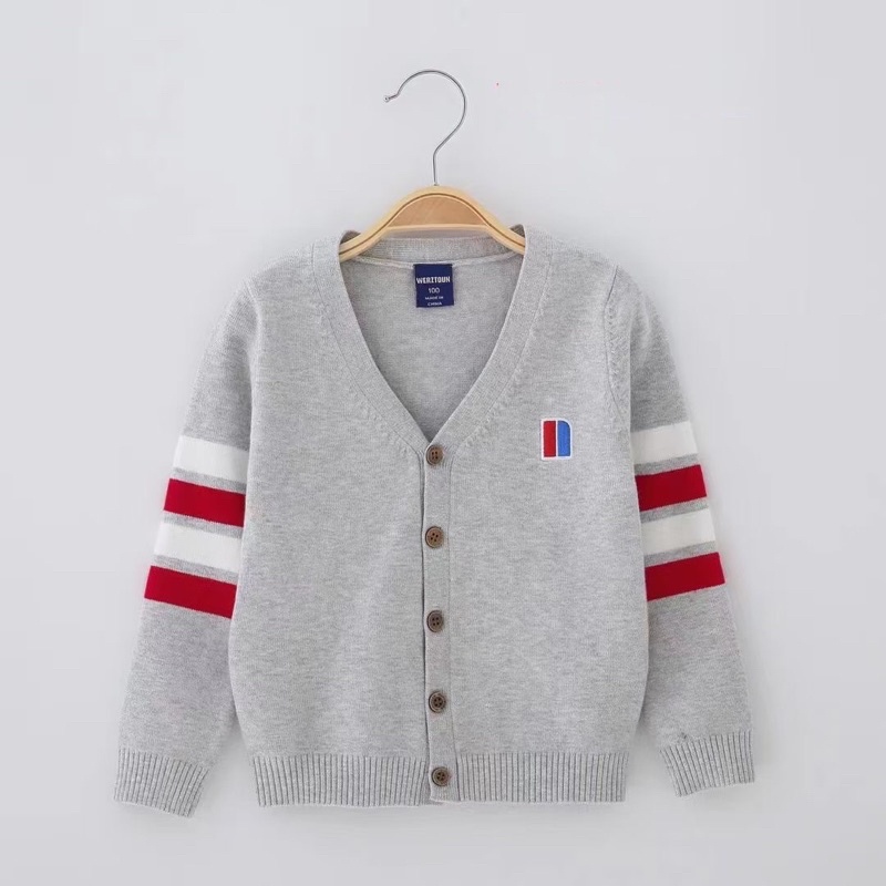 Áo Khoác Len Cardigan Cho Bé 3 Màu