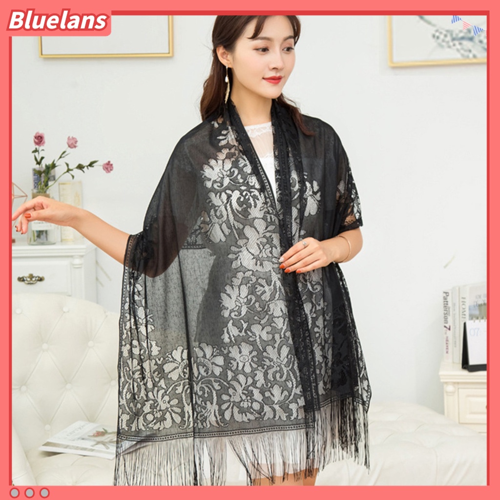 Khăn Choàng Ren Hoa Xinh Xắn Cho Nữ