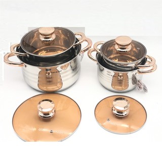 BỘ NỒI 6 MÓN VUNG KÍNH CHEF&CHEF