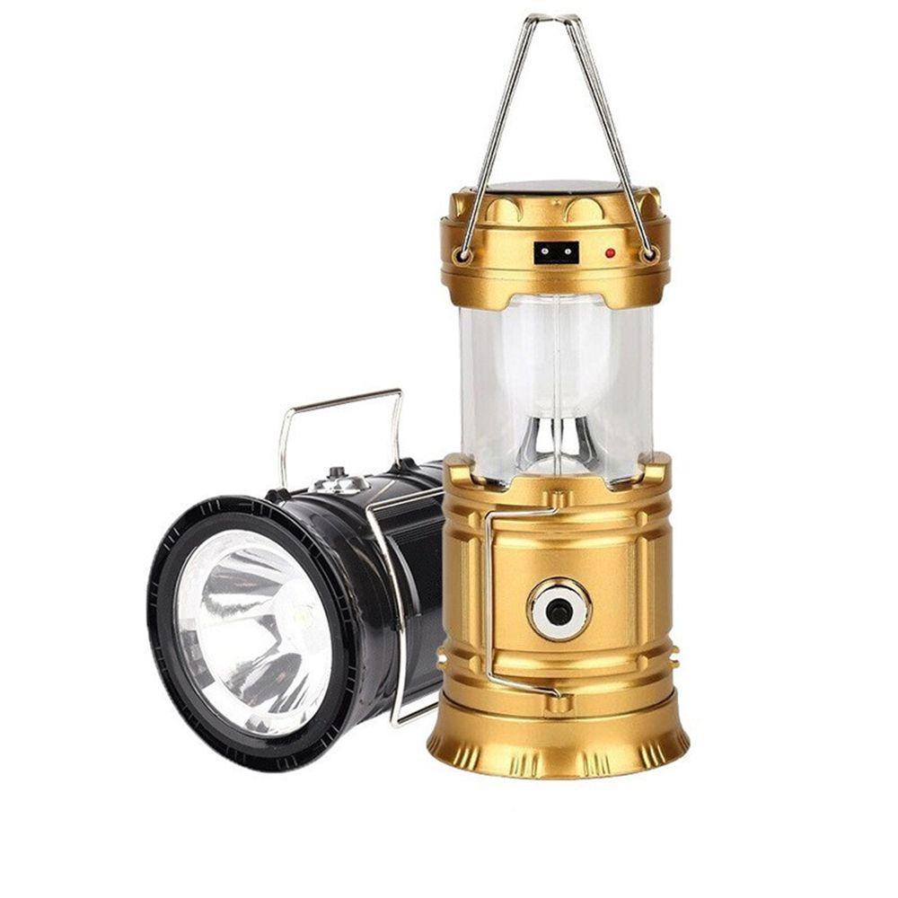 Đèn LED Cắm Trại Năng Lượng Mặt Trời Có Thể Gấp Gọn Tiện Dụng Nhiều Màu Sắc