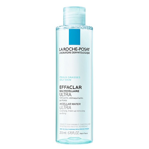 Nước làm sạch sâu và tẩy trang da dầu nhạy cảm La RochePosay Micellar Water 200ml