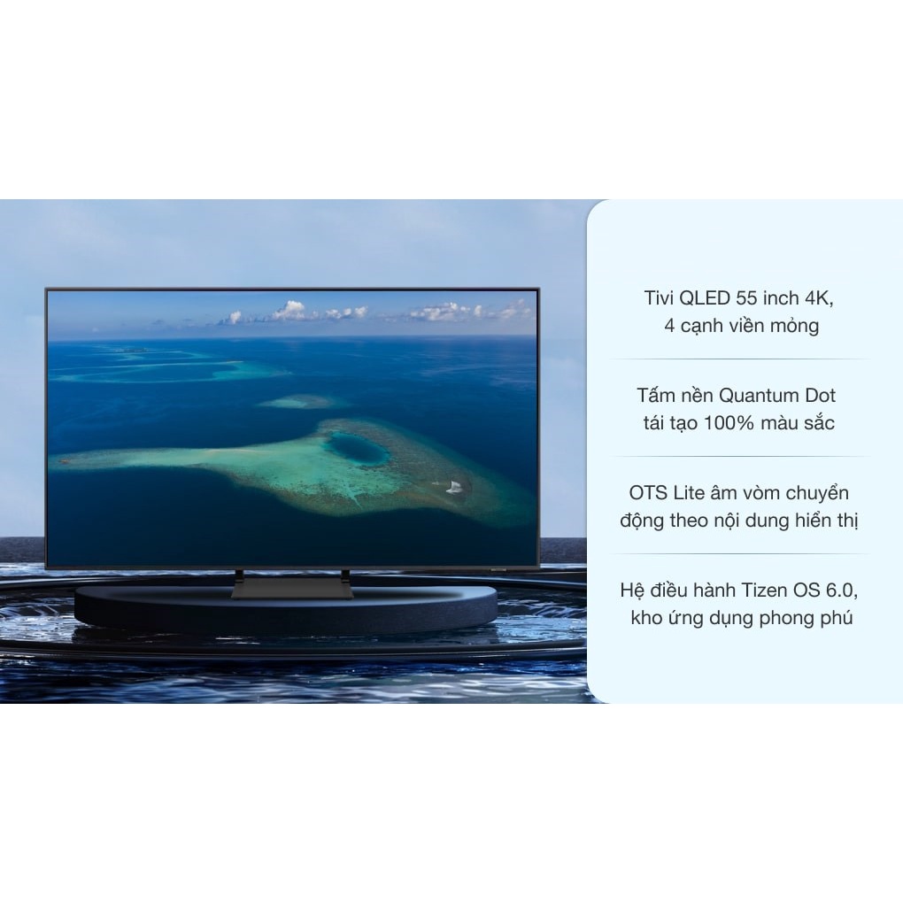 lắp đặt toàn quốc _ Smart Tivi QLED 4K 55 inch Samsung QA55Q60A