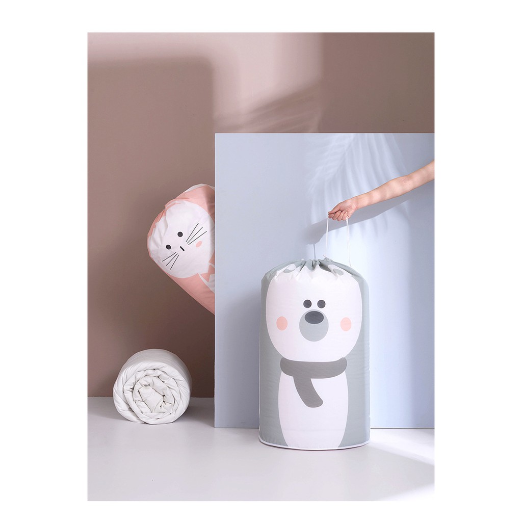 Túi Đựng Quần Áo Có Dây Rút, Chống Thấm Bền Đẹp, Hình Con Vật Dễ Thương Ngộ Nghĩnh
