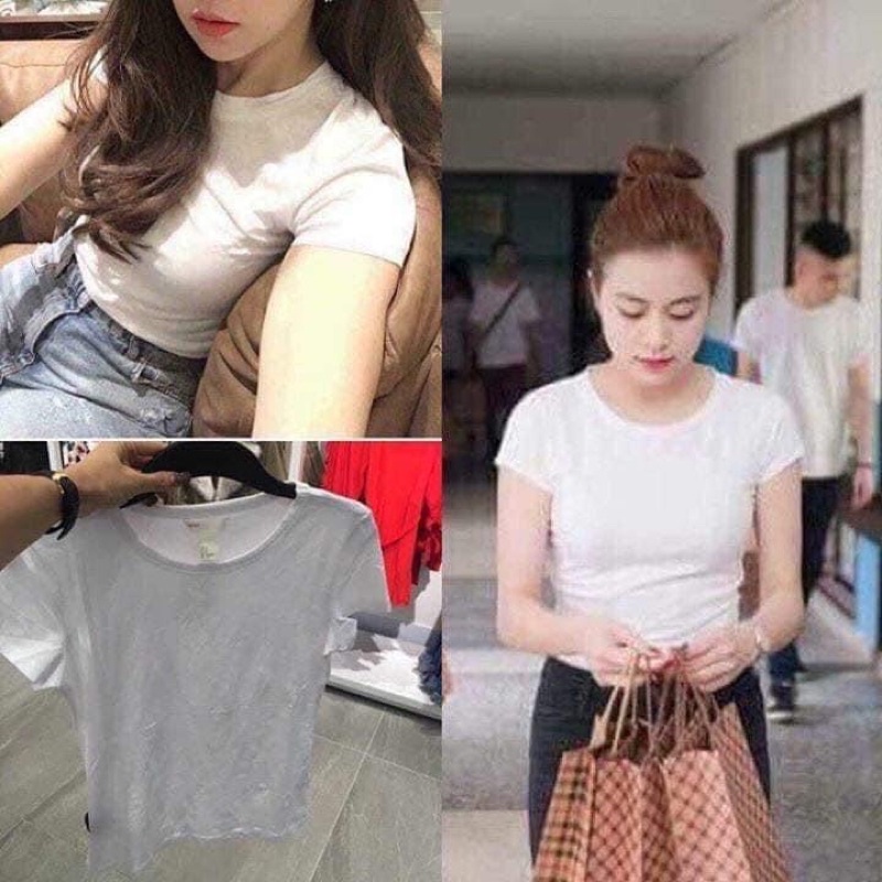 Áo thun trơn nữ HM