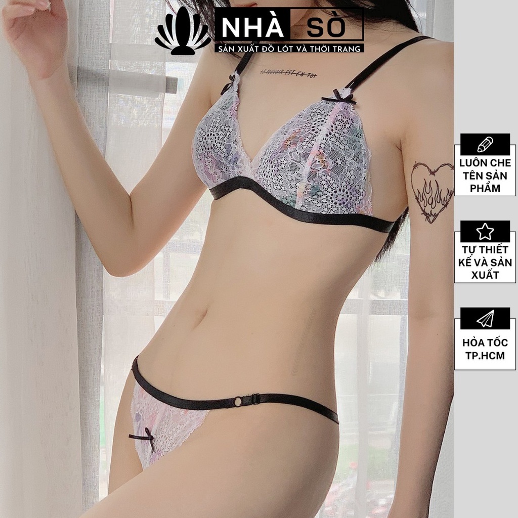 Áo lót sexy🔥AL04 ren họa tiết hoa không gọng 13 màu gợi cảm Nhà Sò