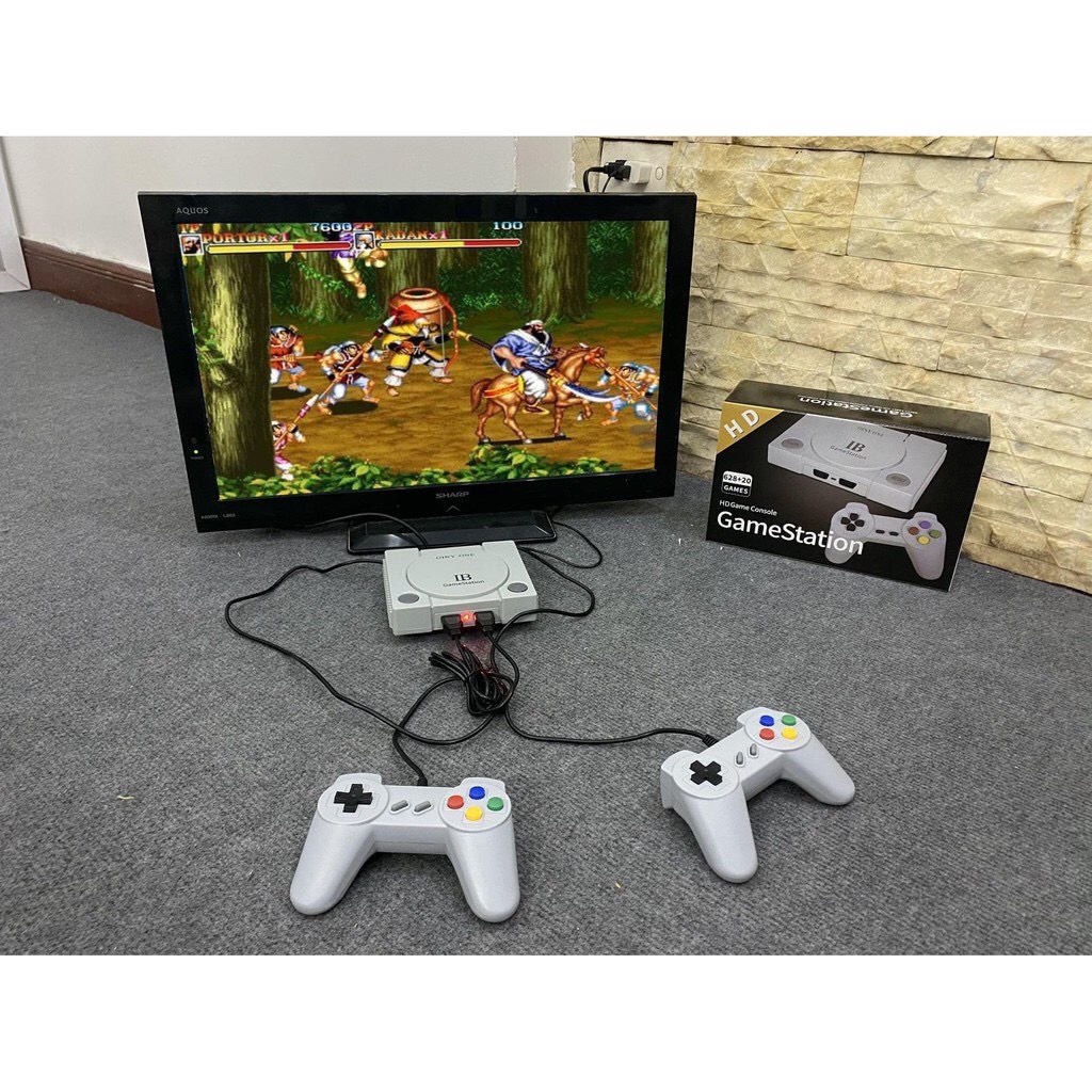 Máy chơi game station 620 game điện tử 4 nút cầm tay 2 người chơi AV Sega | BigBuy360 - bigbuy360.vn