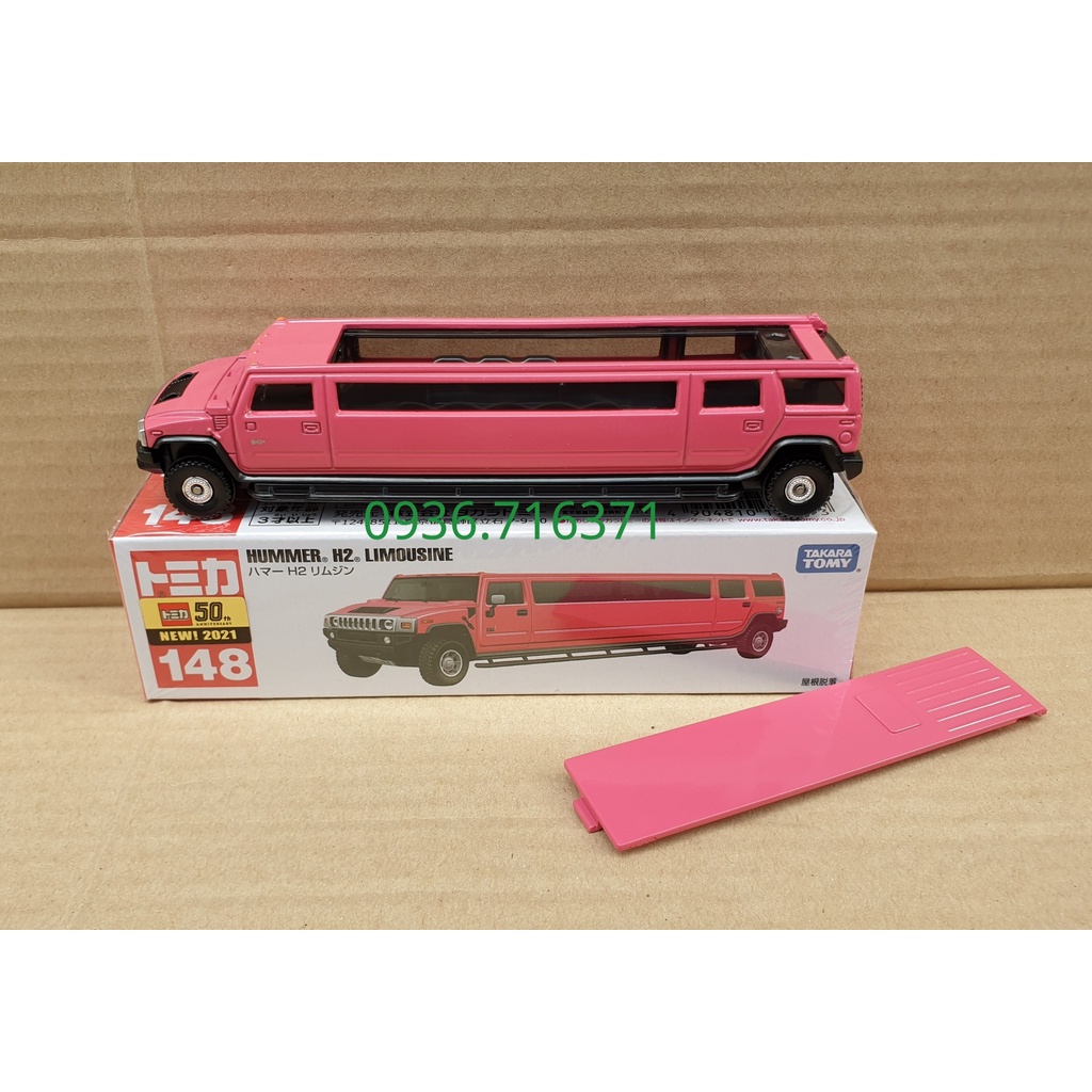 Mô hình xe HUMMER H2 Limousine mở được mui tomica Nhật Bản No148 Có Hộp