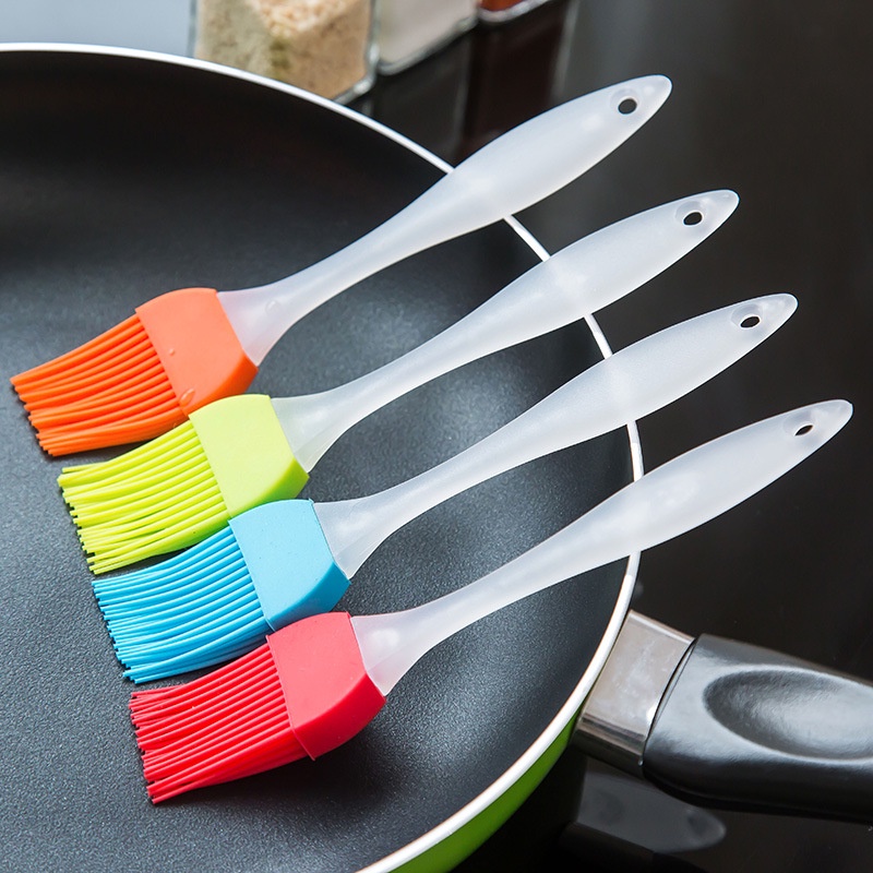 Cọ Silicone Phết Dầu Làm Bánh / Nướng Thịt Bbq 1 Cái Tay Cầm Dài An Toàn Cho Nhà Bếp