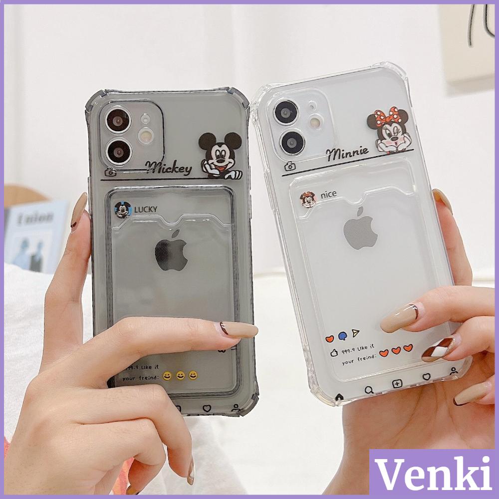 Ốp điện thoại silicon mềm trong suốt có ngăn đựng thẻ cho iPhone 13 Pro Max 11 Pro Max 7 Plus 8 Plus XS XR 7 Pro Max 11 Pro Max